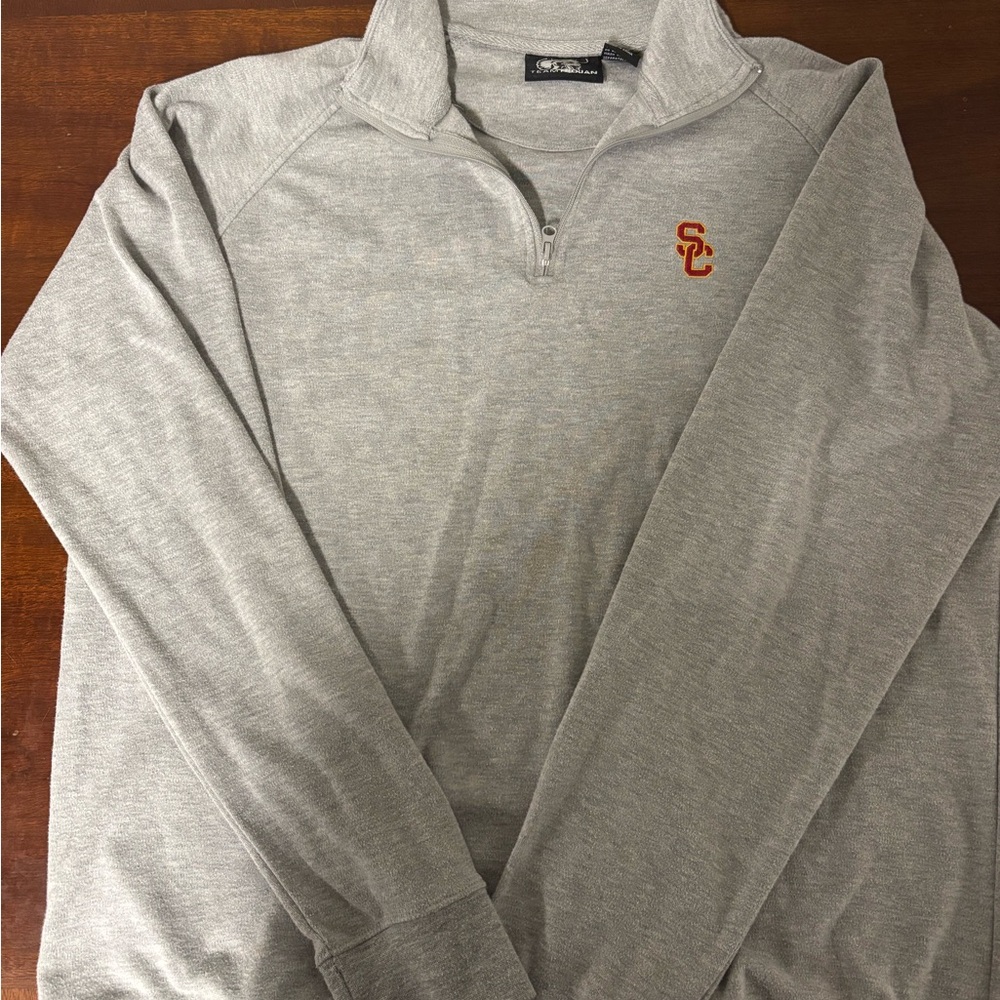 Gray V-Neck SC Sweater